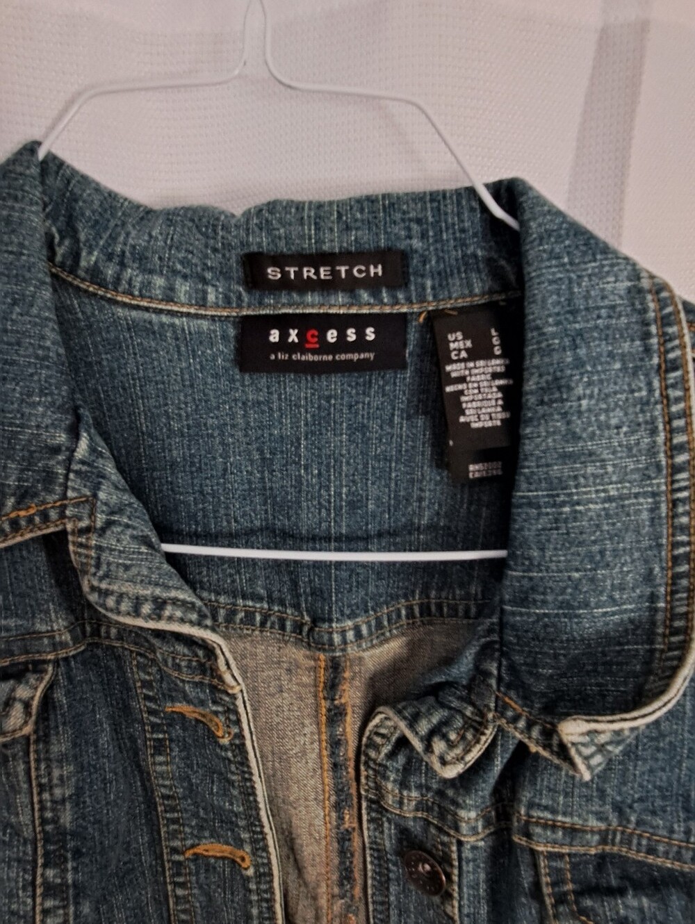 Axcess Women's Stretch Denim Jacket - Blue